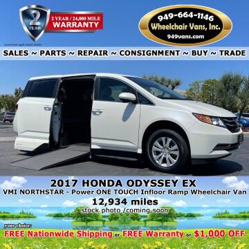 2017 Honda Odyssey for sale at Wheelchair Vans Inc - New and Used in Laguna Hills CA