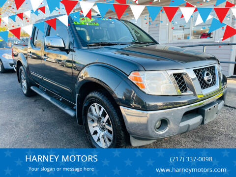 2013 Nissan Frontier for sale at HARNEY MOTORS in Gettysburg PA