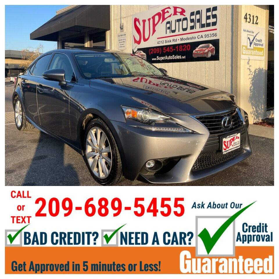 2016 Lexus IS 200t for sale at Super Auto Sales Modesto in Modesto, CA