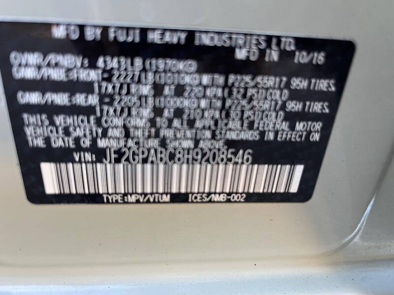 2017 Subaru Crosstrek 2.0i Premium