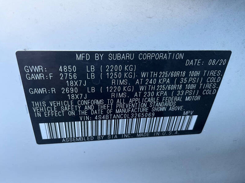 2020 Subaru Outback Limited