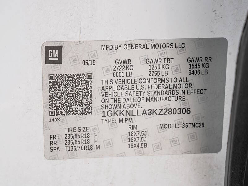 2019 GMC Acadia SLE-2