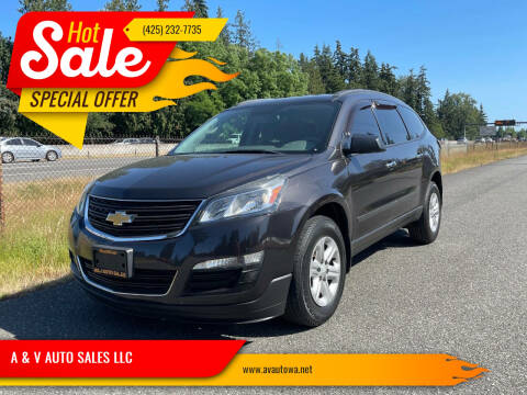 2015 Chevrolet Traverse for sale at A & V AUTO SALES LLC in Marysville WA