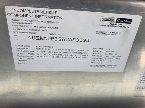 2010 Freightliner MT45 P700 CNG