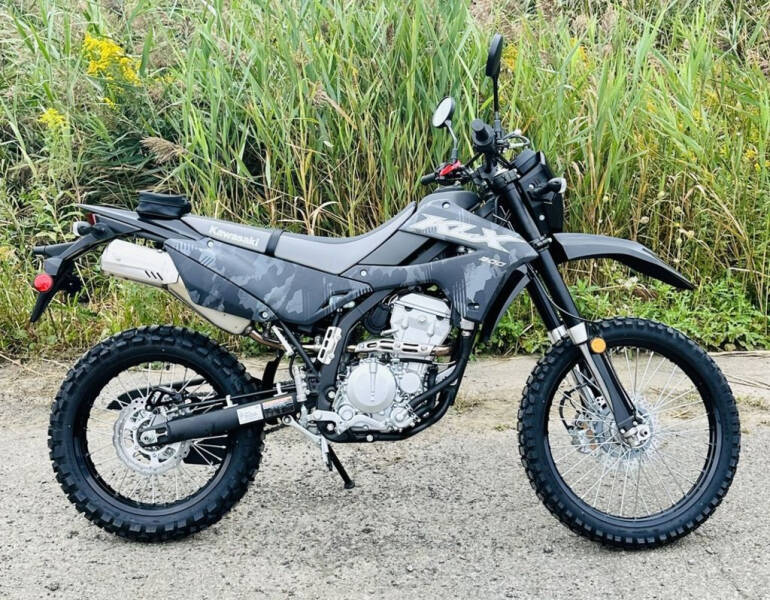 2024 Kawasaki KLX&#174;300 Cypher Camo Gray for sale at Street Track n Trail in Conneaut Lake PA