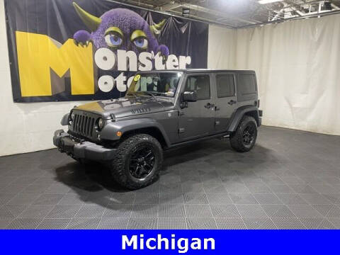 2018 Jeep Wrangler JK Unlimited for sale at Monster Motors in Michigan Center MI