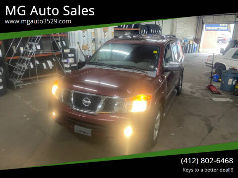2010 Nissan Armada for sale at MG Auto Sales in Pittsburgh PA
