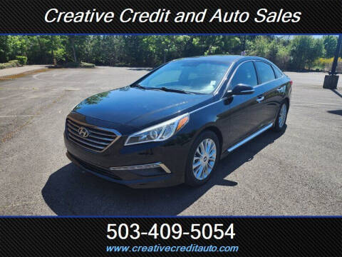 2015 Hyundai Sonata for sale at Creative Credit & Auto Sales in Salem OR