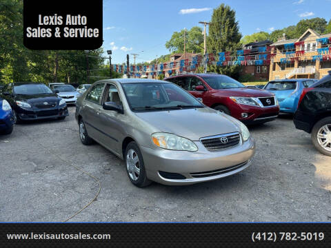 2006 Toyota Corolla for sale at Lexis Auto Sales & Service in Pittsburgh PA