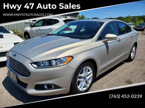 2016 Ford Fusion for sale at Hwy 47 Auto Sales in Saint Francis MN