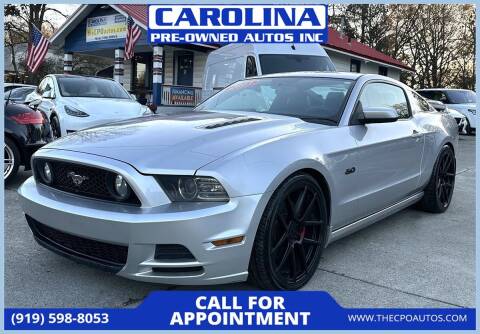2013 Ford Mustang for sale at Carolina Pre-Owned Autos Inc in Durham NC
