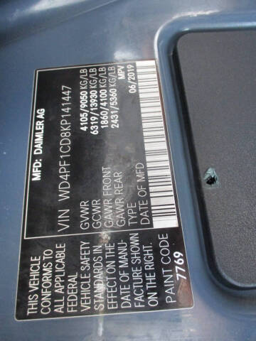 2019 Mercedes-Benz Sprinter 2500