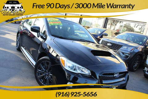 2017 Subaru WRX for sale at West Coast Auto Sales Center in Sacramento CA