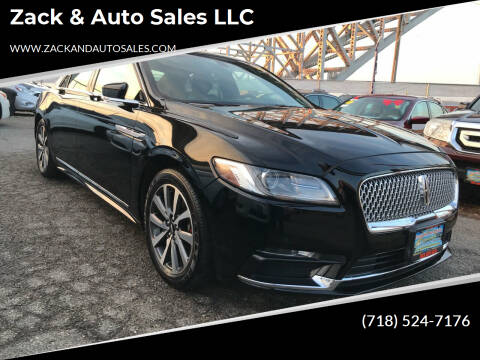 2018 Lincoln Continental for sale at Zack & Auto Sales LLC in Staten Island NY