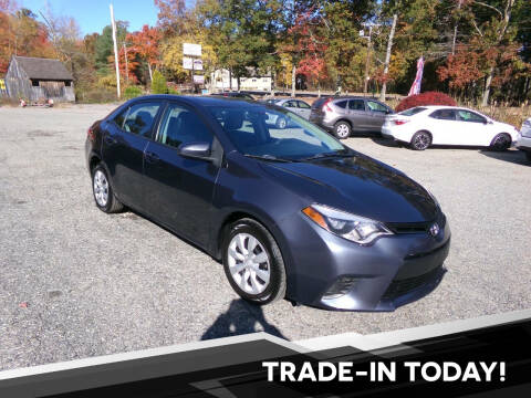 2014 Toyota Corolla for sale at Douglas Auto & Truck Sales in Douglas MA