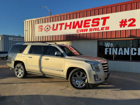 2015 Cadillac Escalade ESV for sale at Southwest Car Sales 2 in Oklahoma City OK