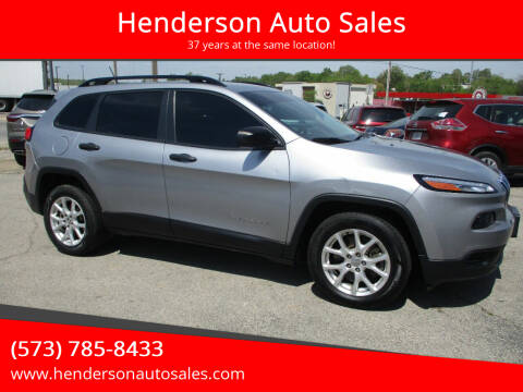 2016 Jeep Cherokee for sale at Henderson Auto Sales in Poplar Bluff MO
