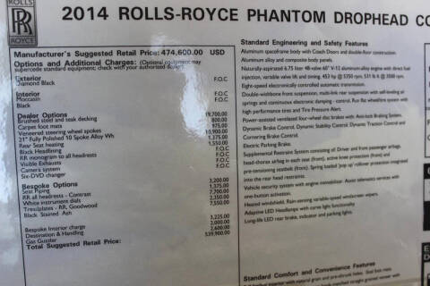 2014 Rolls-Royce Phantom Drophead Coupe