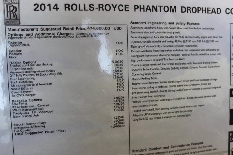 2014 Rolls-Royce Phantom Drophead Coupe