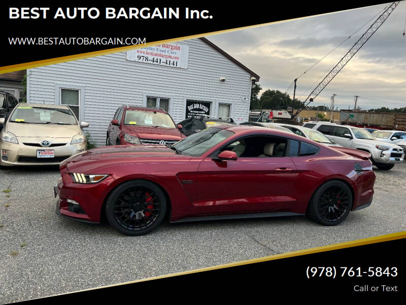 2016 Ford Mustang for sale at BEST AUTO BARGAIN inc. in Lowell MA
