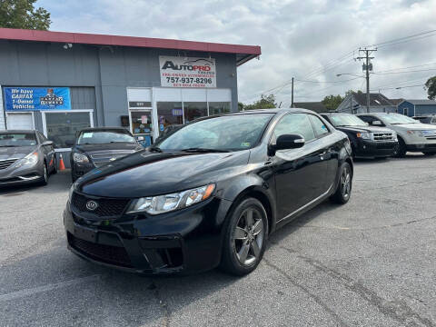 2010 Kia Forte Koup for sale at AutoPro Virginia LLC in Virginia Beach VA