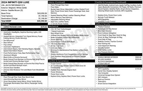 2024 Infiniti Q50 Luxe