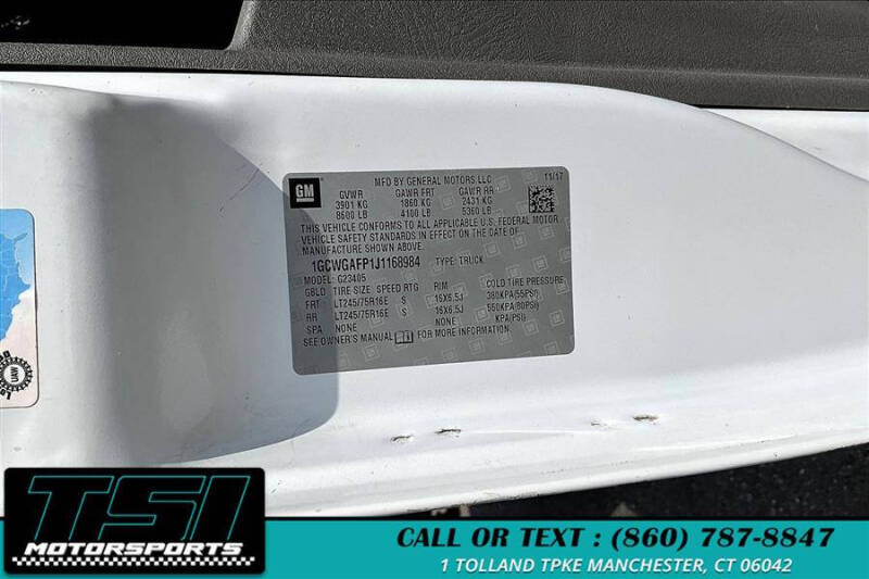 2018 Chevrolet Express 2500