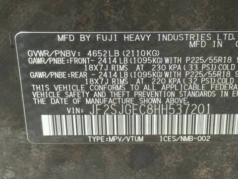 2017 Subaru Forester 2.0XT Premium