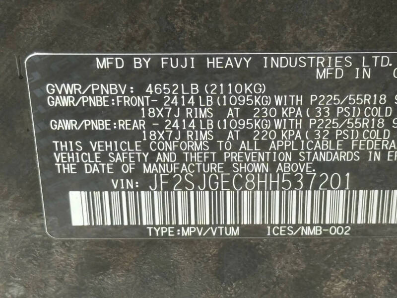 2017 Subaru Forester 2.0XT Premium