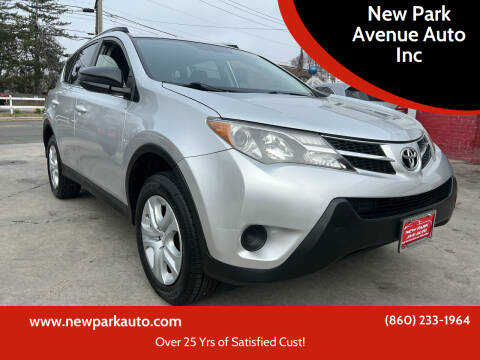 2013 Toyota RAV4 for sale at New Park Avenue Auto Inc in Hartford CT