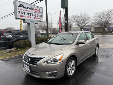 2013 Nissan Altima for sale at AutoPro Virginia LLC in Virginia Beach VA