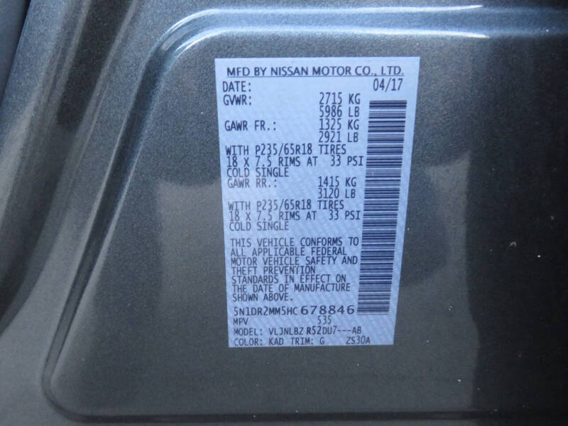 2017 Nissan Pathfinder S