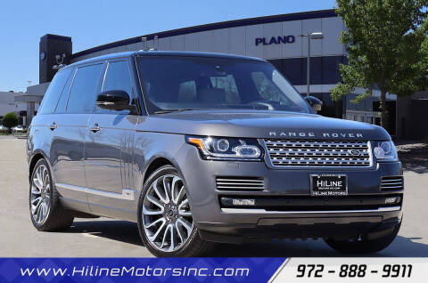 2016 Land Rover Range Rover for sale at HILINE MOTORS in Plano TX