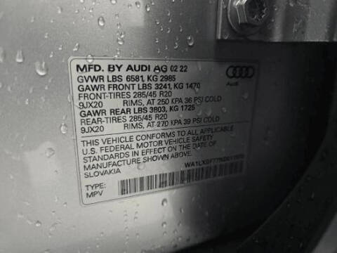 2022 Audi Q7 quattro Premium Plus 55 TFSI