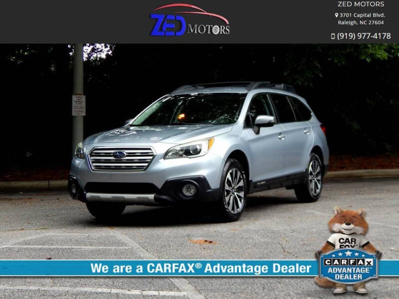 2015 Subaru Outback for sale at Zed Motors in Raleigh NC