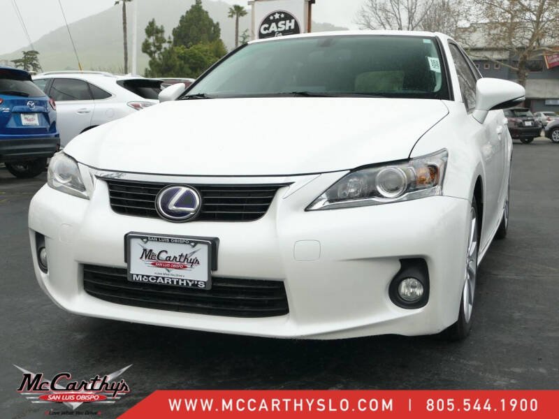 2013 Lexus CT 200h for sale at McCarthy Wholesale in San Luis Obispo CA