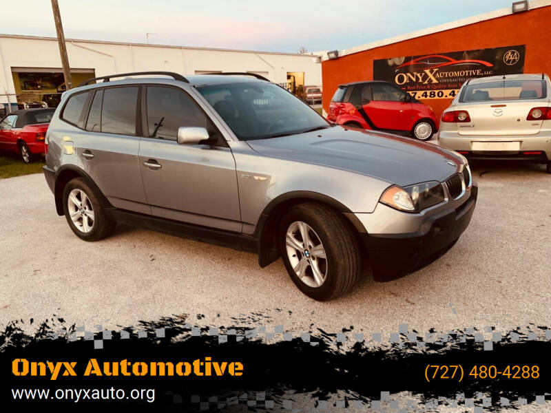 2005 BMW X3 for sale at ONYX AUTOMOTIVE, LLC in Largo FL