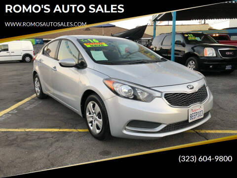 2016 Kia Forte for sale at ROMO'S AUTO SALES in Los Angeles CA