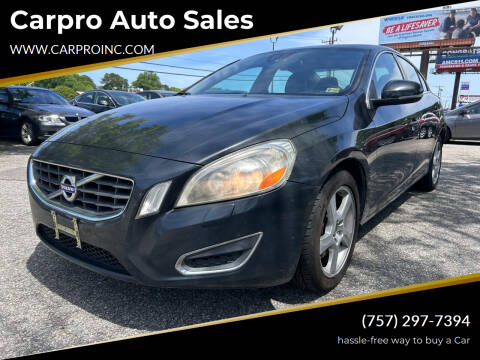 2012 Volvo S60 for sale at Carpro Auto Sales in Chesapeake VA