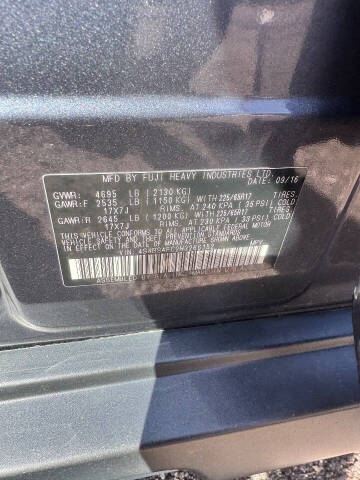 2017 Subaru Outback 2.5i Premium