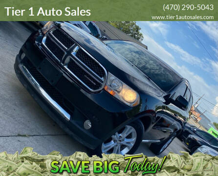 2012 Dodge Durango for sale at Tier 1 Auto Sales in Gainesville GA