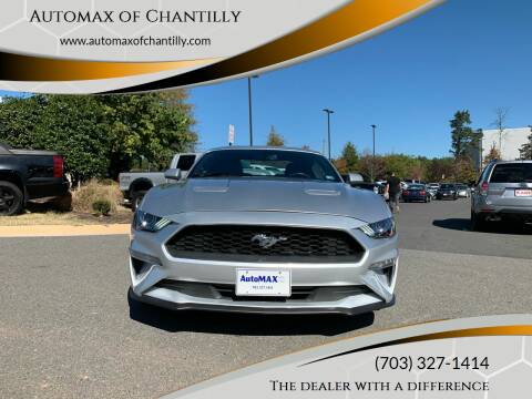 2018 Ford Mustang for sale at Automax of Chantilly in Chantilly VA