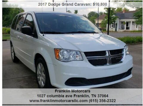 2017 Dodge Grand Caravan for sale at Franklin Motorcars in Franklin TN