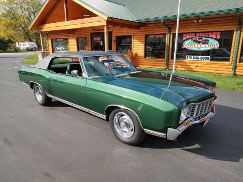 1972 Chevrolet Monte Carlo for sale at Ross Customs Muscle Cars LLC in Goodrich MI