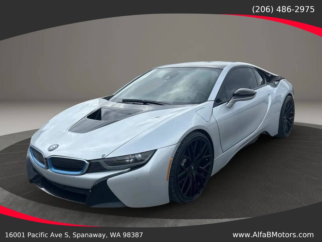 Silver 2014 BMW i8 Base AWD 2dr Coupe 1