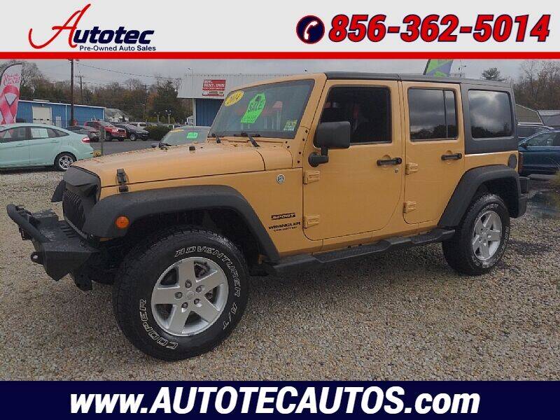 2014 Jeep Wrangler Unlimited for sale at Autotec Auto Sales in Vineland NJ