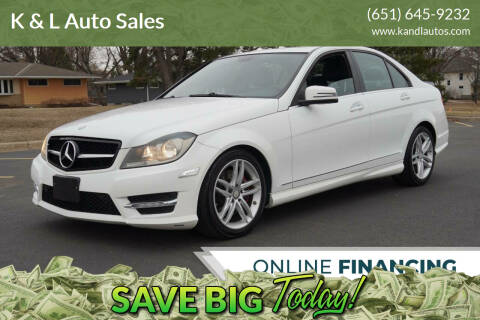 2013 Mercedes-Benz C-Class for sale at K & L Auto Sales in Saint Paul MN