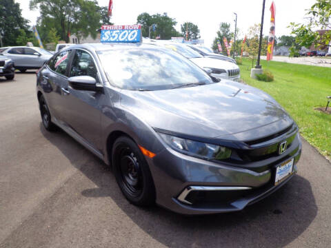 2021 Honda Civic for sale at North American Credit Inc. in Waukegan IL