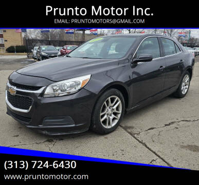2013 Chevrolet Malibu for sale at Prunto Motor Inc. in Dearborn MI