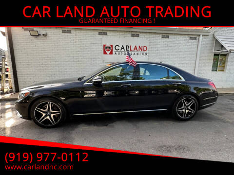 2015 Mercedes-Benz S-Class for sale at CAR LAND  AUTO TRADING in Raleigh NC